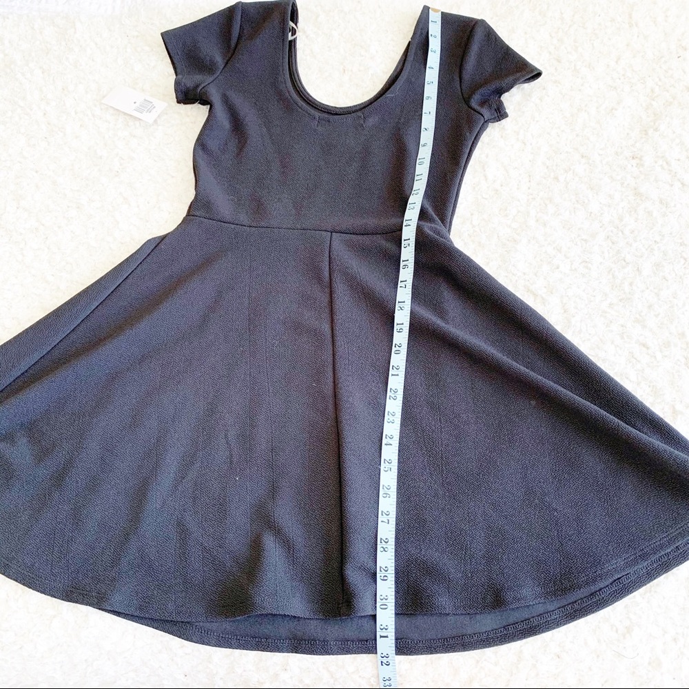 Planet Gold Cap Sleeve Black Fit & Flare Dress NWT - Picture 3 of 6